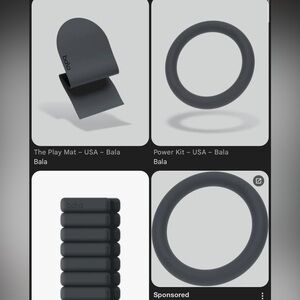 bala charcoal set play mat, bala power ring, bala bangles